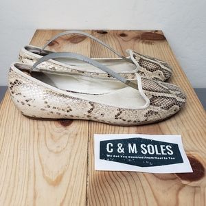 Cole Haan Nike Air Genuine Snakeskin Flats